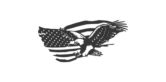 American Eagle Flag Left Facing Eagle - 100007