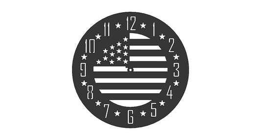 American Flag Clock - 100026